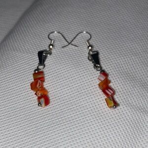Colorful Beaded Dangle Earrings